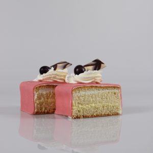 Roze marsepein punt